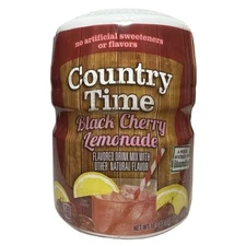 Country Time Black Cherry Lemonade Flavored Drink Mix, 18.3 oz, Exp 5/25, NEW