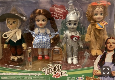 #ad New The Wizard of Oz Petite 4 Doll Collection Set JAKKS Pacific 6quot; Dorothy Lion $55.00