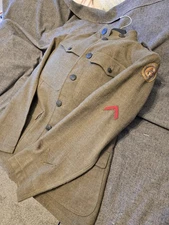 WW1 US MOTOR TRANSPORT CORP TUNIC AND TROUSERS WITH BEAUTIFUL SHOULDER INSIGNIA