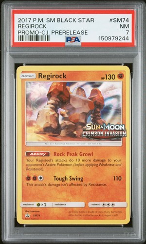 Regirock graded PSA 7 for sale on eBay