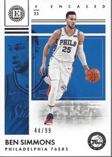 2017-18 Panini Encased #54 Ben Simmons /99 - BSK