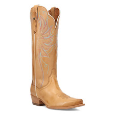 Dan Post Ladies Grace Embroidered Tan Leather Western Boot DP7151