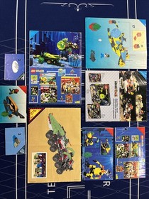 LEGO SYSTEM VINTAGE MANUAL LOT SPACE POLICE AQUAZONE 2153 6957 2162 6175 2160 +