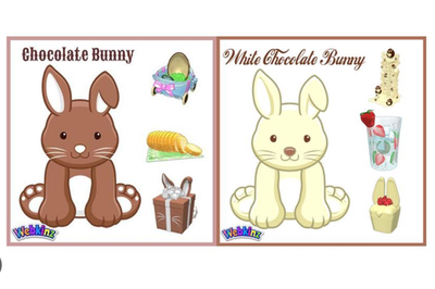 Webkinz White / Chocolate Bunny HM9265 PICK ONE promo rabbit