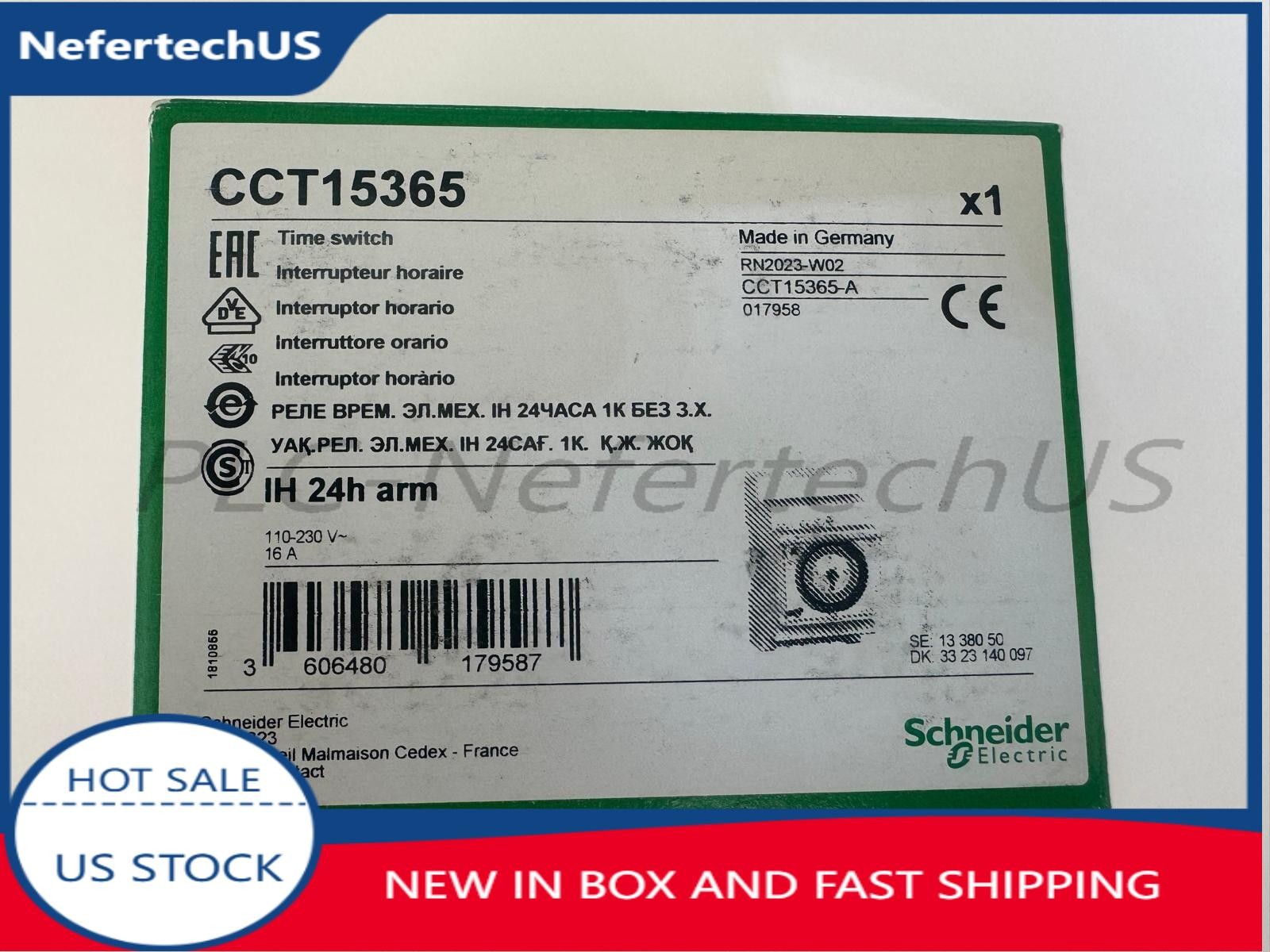 Schneider CCT15365 TIME SWITCH SCHNEIDER US Free TAX