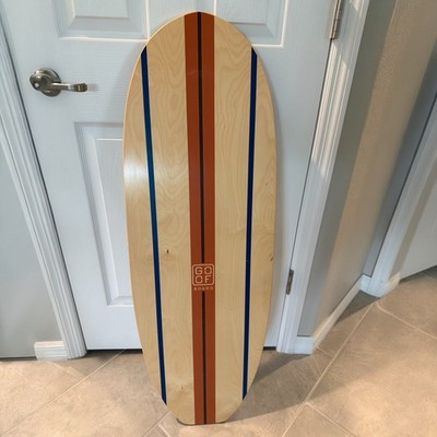 GoofBoard Classic Balance Board Wood Surf Trainer USA Board Only