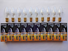 10x Halogen 28w (=36w) B15 Small Bayonet Incandescent Old Type Candle Bulbs Lamp
