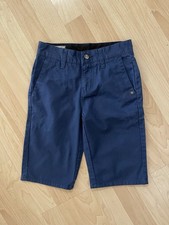 Volcom Boys Dress Shorts Dark Blue 10 Slim