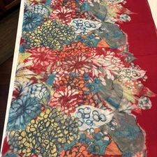 Floral Women's Scarf Multicolor EUC