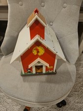 Vintage Fisher Price Little People 923 Play Family School House  House Only 