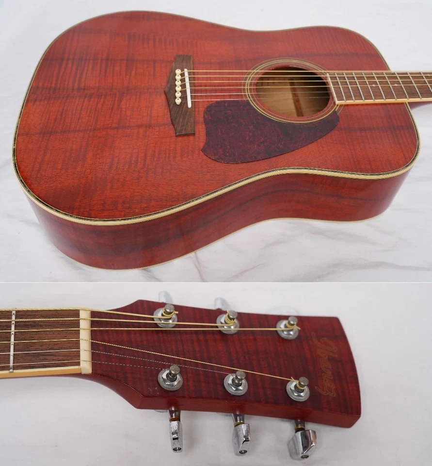 Ibanez PF25KOA Tiger Wood Hawaiian Koa Body Acoustic Guitar 1990s Ship From JP - image 3 of 4