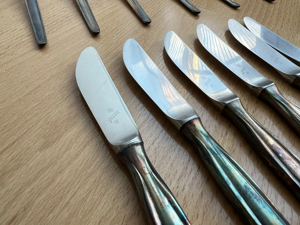 WMF Besteck  ZWILLING Friodur "Zürich" Patent versilbert - Vintage - 30-teilig - Bild 3 von 4