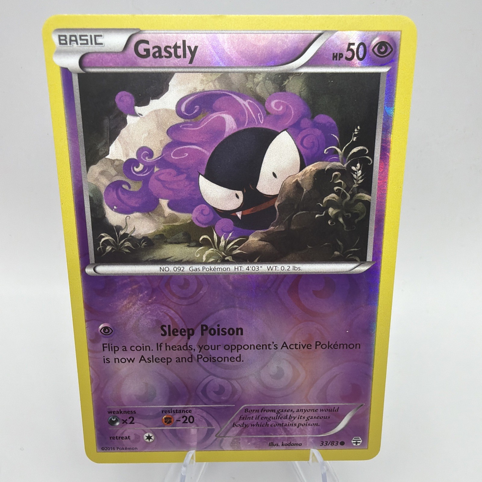 Gastly 33/83 Generations Reverse Holo