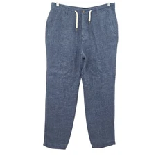 Rails Men's 100% Linen Mercer Pants Blue Medium