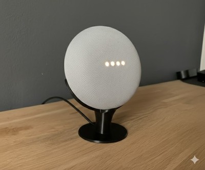 Weißer Ständer für Google Nest Home Hub 1. 2. Gen Smart Lautsprecher Halter Schwarz