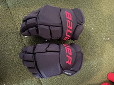 Bauer NHL Pro Stock Hockey Gloves 14” Palat New Jersey Devils