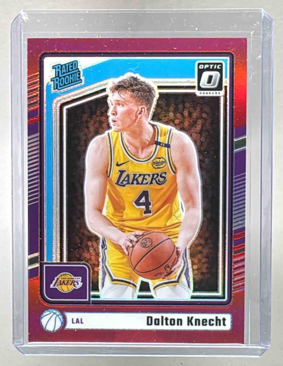 Dalton Knecht 2024 Panini Donruss Optic #256 Red Rated Rookie Rookie RC 13/99