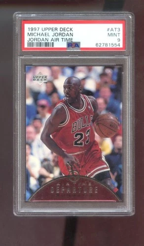 1997-98 Upper Deck Air Time #AT3 Michael Jordan PSA 9 Graded Card NBA 97-98 1998
