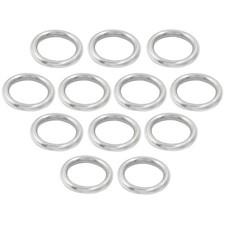 20PCS Stainless Steel Welded O Rings - Solid Metal O Rings for Crafts, Campin...