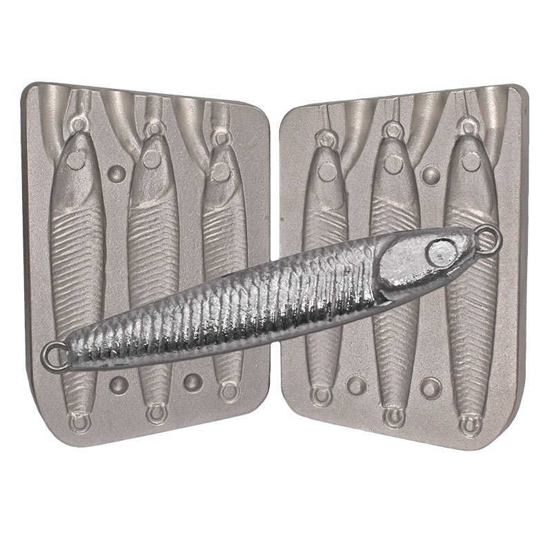 Moule a plombs cuillers ecaille 30-40-60 grs de peche MOU012