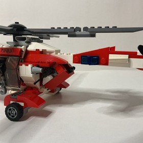 Lego City Rescue Helicopter Set 7903 Complete w/ Instructions, Vintage & Retired