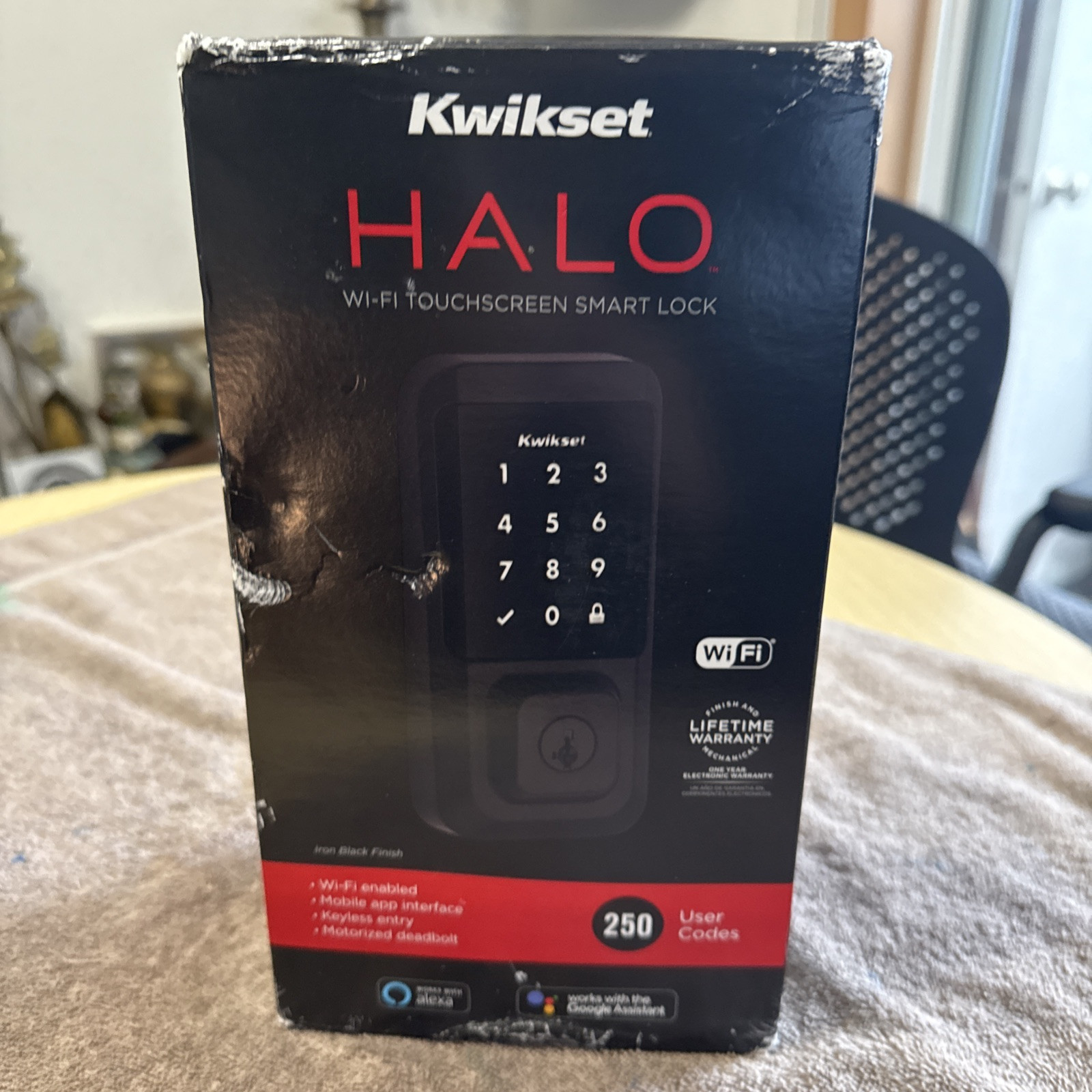 Kwikset Halo SmartKey Electronic Touchscreen Keyless Entry Deadbolt with WiFi-image