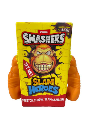 Zuru Smashers SLAM Heroes Stretchy Gorilla Orange Stretchable Toy