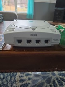 Sega Dreamcast Celtics Themed Green LED Battery MOD W/NBA 2k2 & Green VMU Cont.