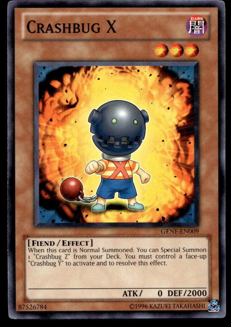 Crashbug X Generation Force GENF-EN009 MP YuGiOh TCG