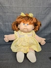 Talking  Cabbage Patch Doll Red Hair Blue Eyes 1987- Redressed - Works!!!