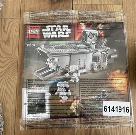 Lego 75103 Star Wars First Order Transporter New in Sealed Bags, No Box