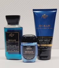 Bath Body Works - OCEAN - Travel Size 3-pc SET