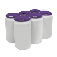 PAKTECH IRIS PURPLE 6-Pak Plastic Can Carrier CASE 510 Pcs -Std Sz 202 -260