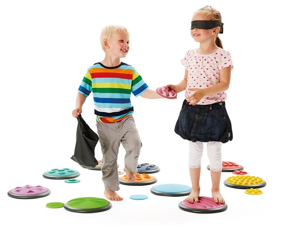 Taktile Scheiben Set, Sinnestrainer, Fühlspiel, Tastspiel, Ergotherapie