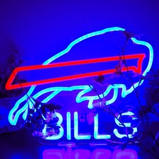 Buffalo Football Neon Signs Led Sign for Wall Decor Rugby Team Light Up Sign Sui