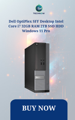 Dell OptiPlex SFF Desktop Intel Core i7 32GB RAM  2TB SSD HDD Windows 11 Pro