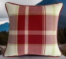 A 16 Inch cushion cover in Laura Ashley Buxton Scarlett Fabric