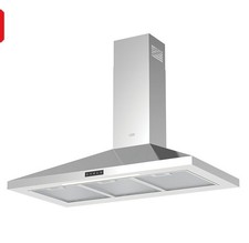Cooke & Lewis CLCH90LKSS Chimney Hood Silver 898mm (560FK)