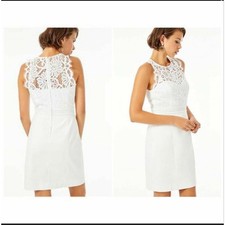 Lilly Pulitzer Sharice Lace Shift Dress Wedding Bridal Resort Vacation Easter