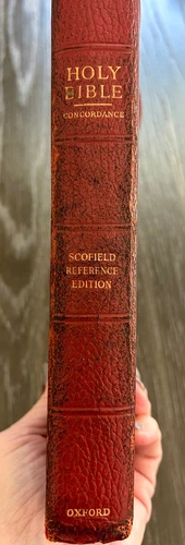 KJV Scofield Study Bible 1945 Genuine Leather - Picture 1 of 11