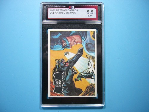 1966 OPC Batman Black Bat #34 Deadly Claws — KSA 5.5