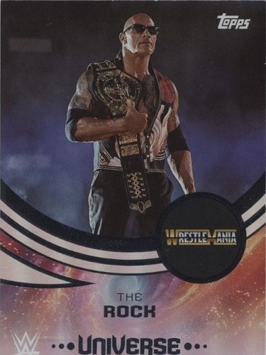 2025 Topps WWE Universe The Rock #154 Galaxy Foil Parallel | eBay