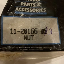 NEW OEM* (LOT OF 3) Mercury Quicksilver Nut 11-20166 (R2772,69E)
