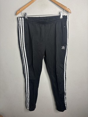 Adidas Track Pants Mens Small Primeblue 3 Stripes Trefoil Joggers Athletic