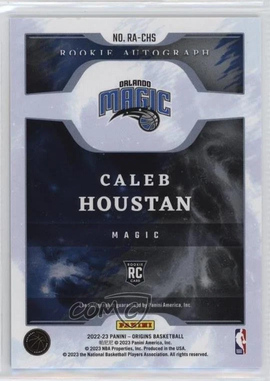 2022-23 Panini Origins Rookie Auto Red /99 Caleb Houstan #RA-CHS Auto RC - Image 2 of 2