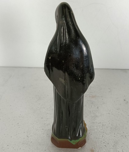 Statue St Rita of Cascia Plaster Patroness Impossible Causes Collector small vin - Picture 5 of 7