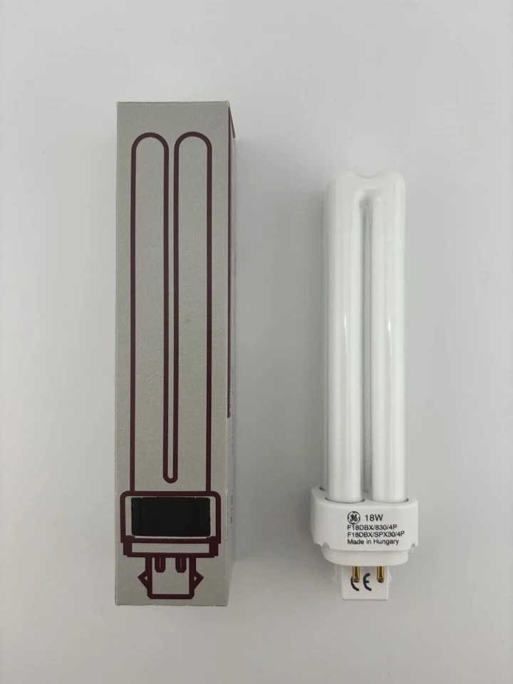⚡️9 Lot⚡️ GE Biax D/E 18W Compact Fluorescent Lamp 4 Pin F18DBX/SPX30/4P - Image 2 of 4