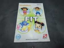 Nickelodeon Fit Nintendo Wii Instruction Manual Booklet ONLY
