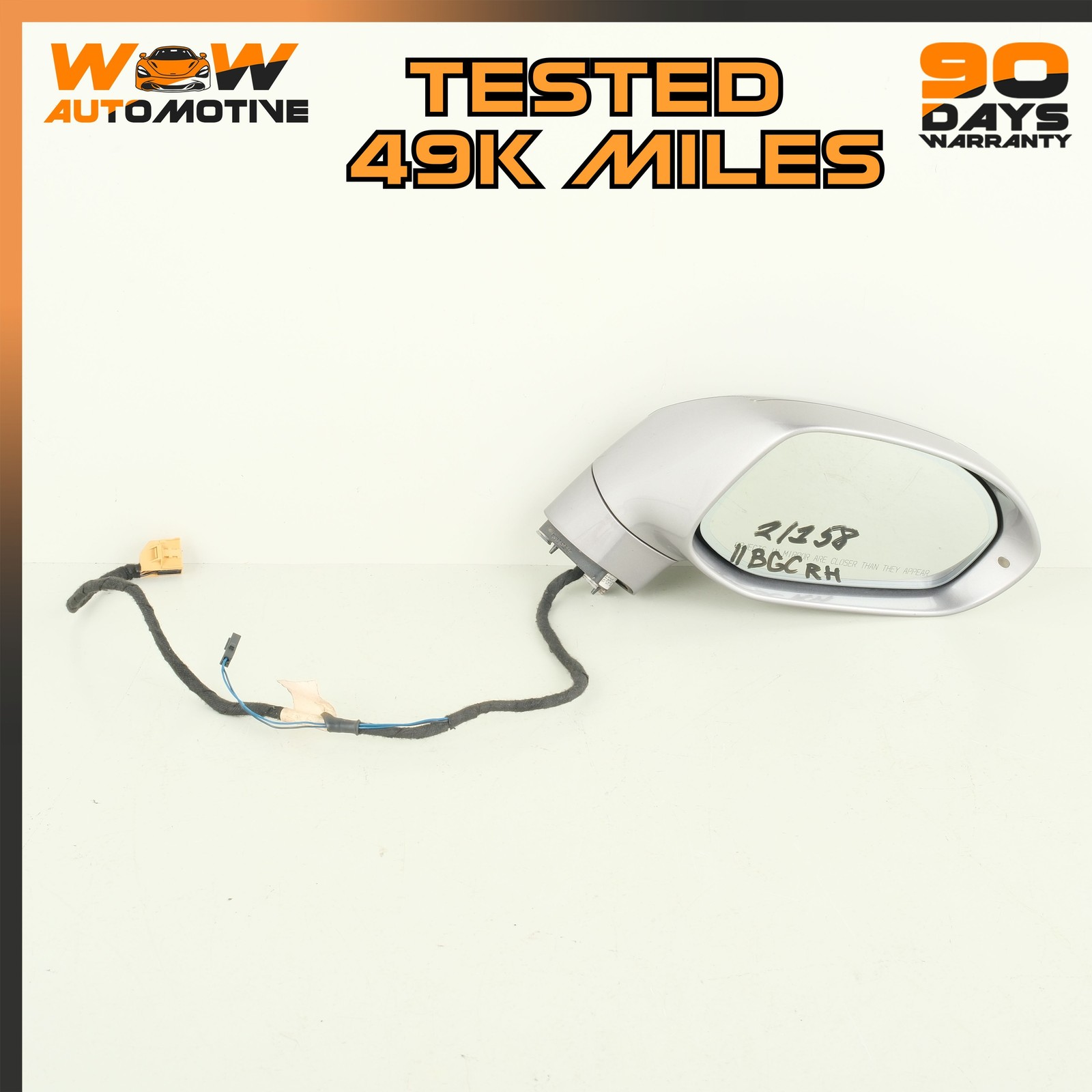 Bentley Continental GT Speed 2007-2011 Rear Right Lower Side mirror Silver