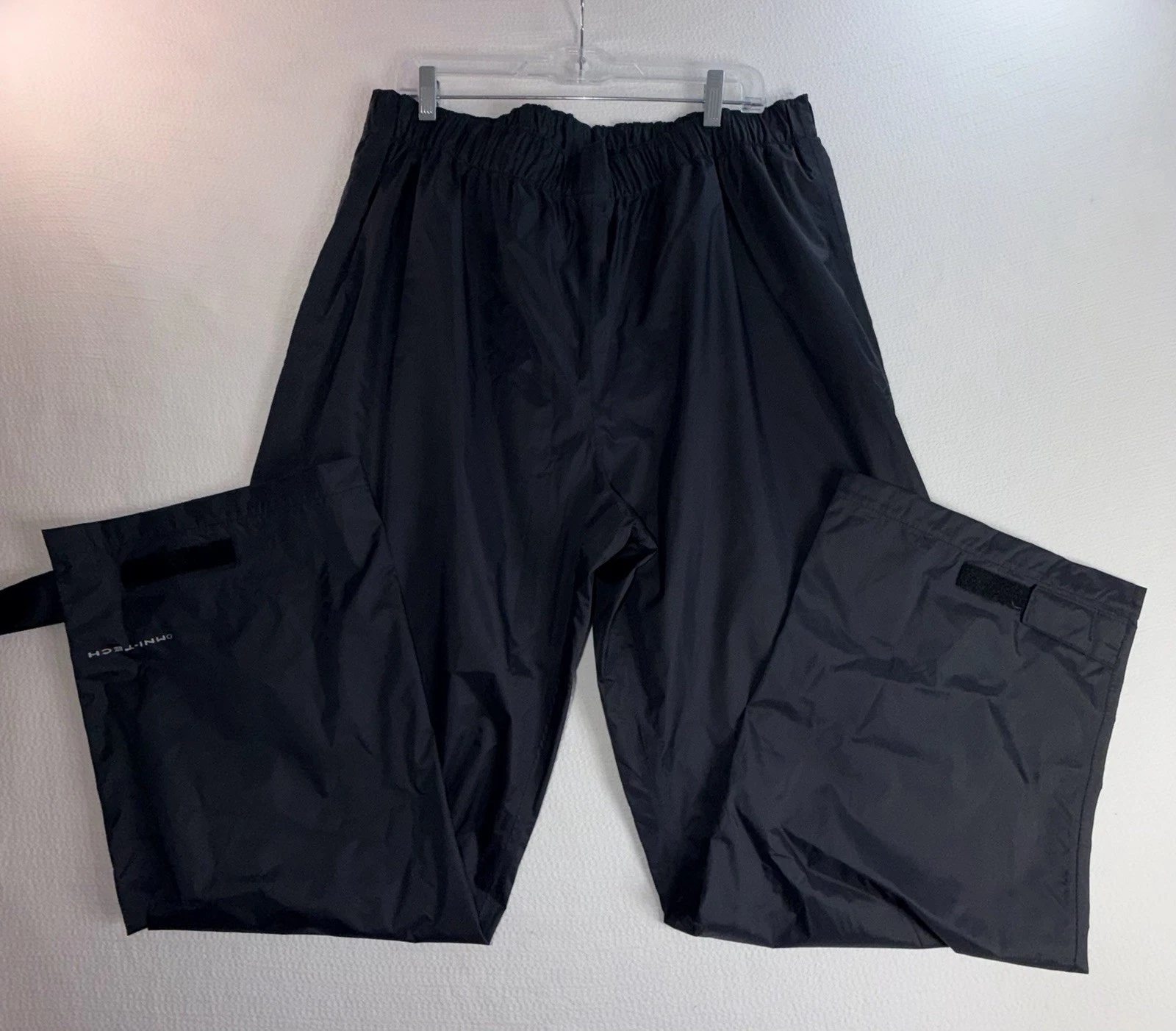 Columbia Mens Omni-Tech Rebel Roamer Shell Waterproof Rain Pants Black Size XL